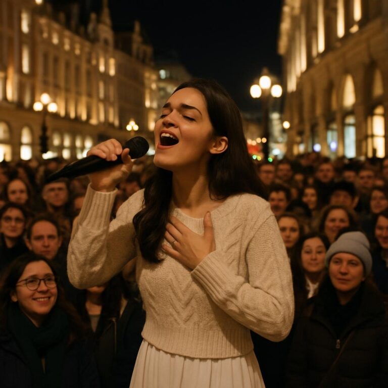 Rachel Zegler is serenading crowds of people in central London almost every night for free